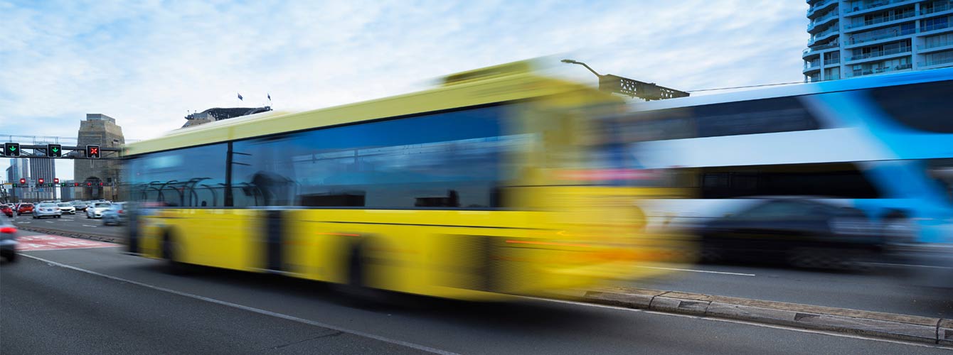 Bus over Sydney Harbour Bridge