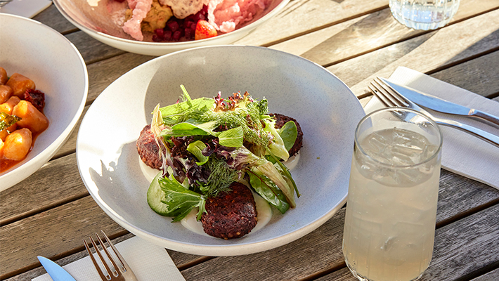 Food on the deck of N'gurra Lounge