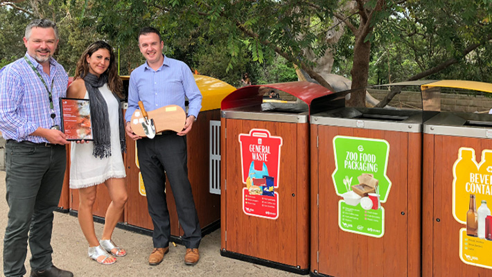 Waste management at Taronga Zoo Sydney.