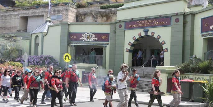 Taronga welcomes Shoulder to Shoulder walkers